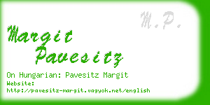 margit pavesitz business card